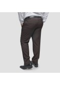 Pantalon de costume Digel marron grande taille