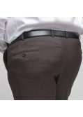 Pantalon de costume Digel marron grande taille