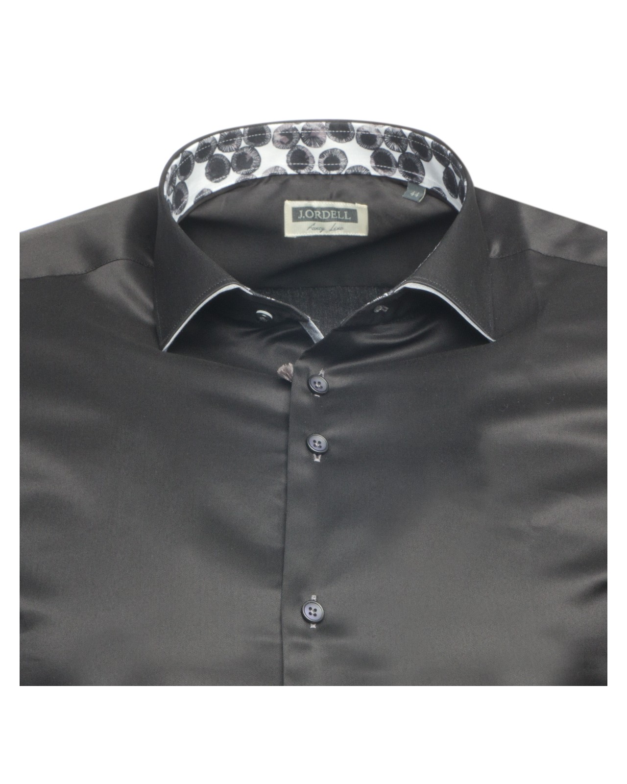 Chemise cintrée en twill J.Ordell manches extra-longues 72 cm noire