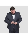 Veste de costume Motif marine: grande taille du 60 au 68