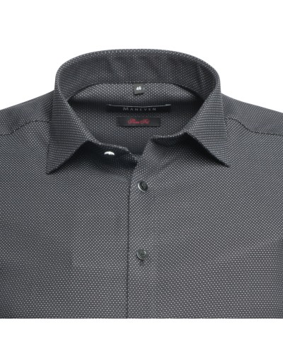 Chemise cintrée Maneven manches extra-longues 72 cm noire