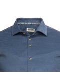 Chemise velours côtelé J.Ordell grande taille bleue