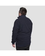 Sweat col camionneur Maneven grande taille bleu foncé