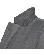 Veste de costume Black Square grande taille grise