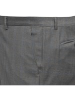 Pantalon de costume Prince de Galles Black Square gris grande taille