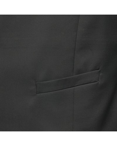 Gilet de costume noir: grande taille du 58 au 68