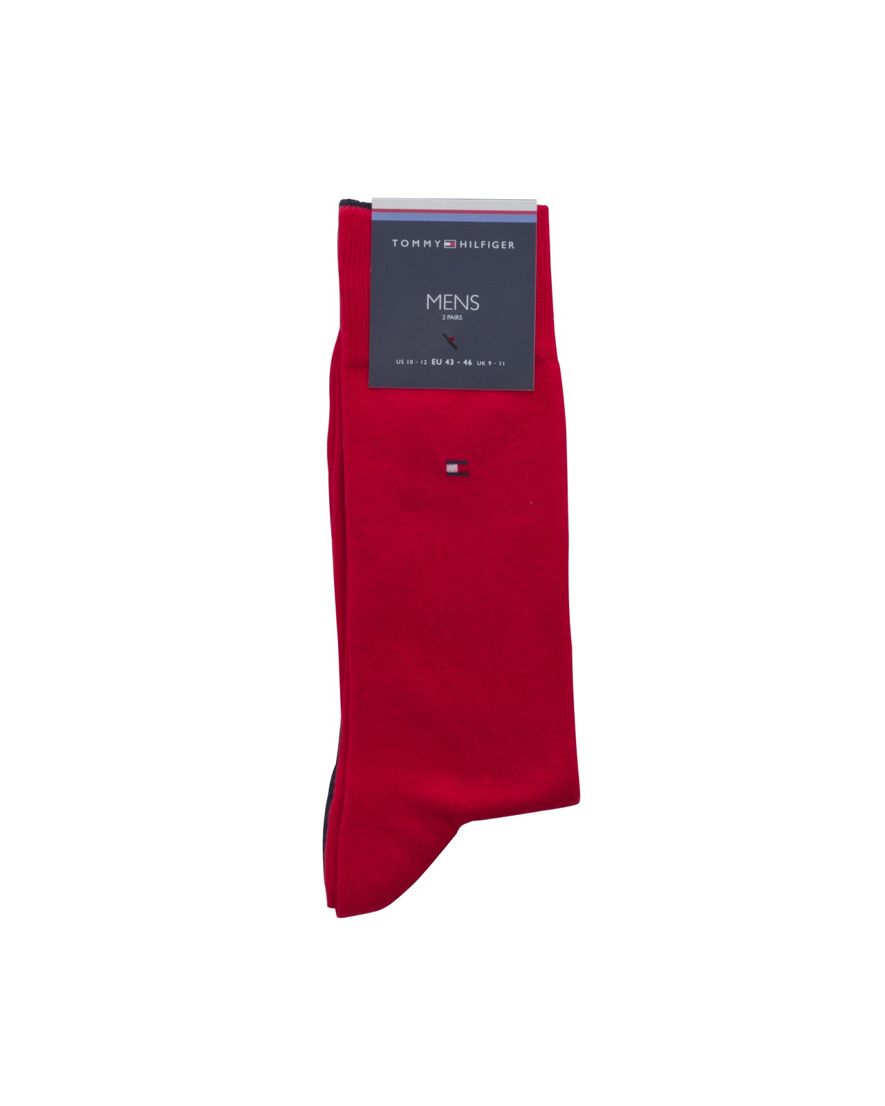Lot de 2 chaussettes Tommy Hilfiger rouge et marine grande taille