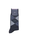 Lot de 2 chaussettes Tommy Hilfiger marine et carreaux grande taille