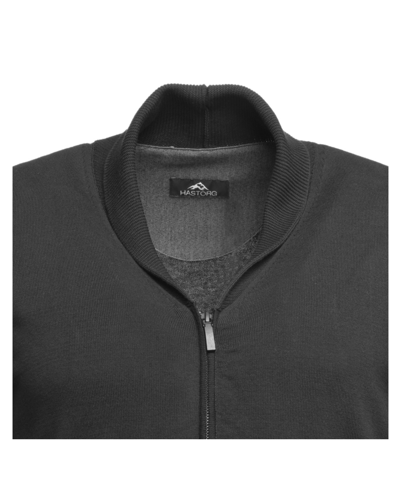 Gilet cardigan en coton Hastorg grande taille anthracite