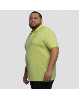 Polo piqué Hugo Boss grande taille jaune lime