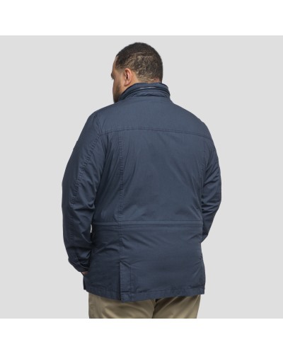 Saharienne S4 en coton grande taille bleu marine