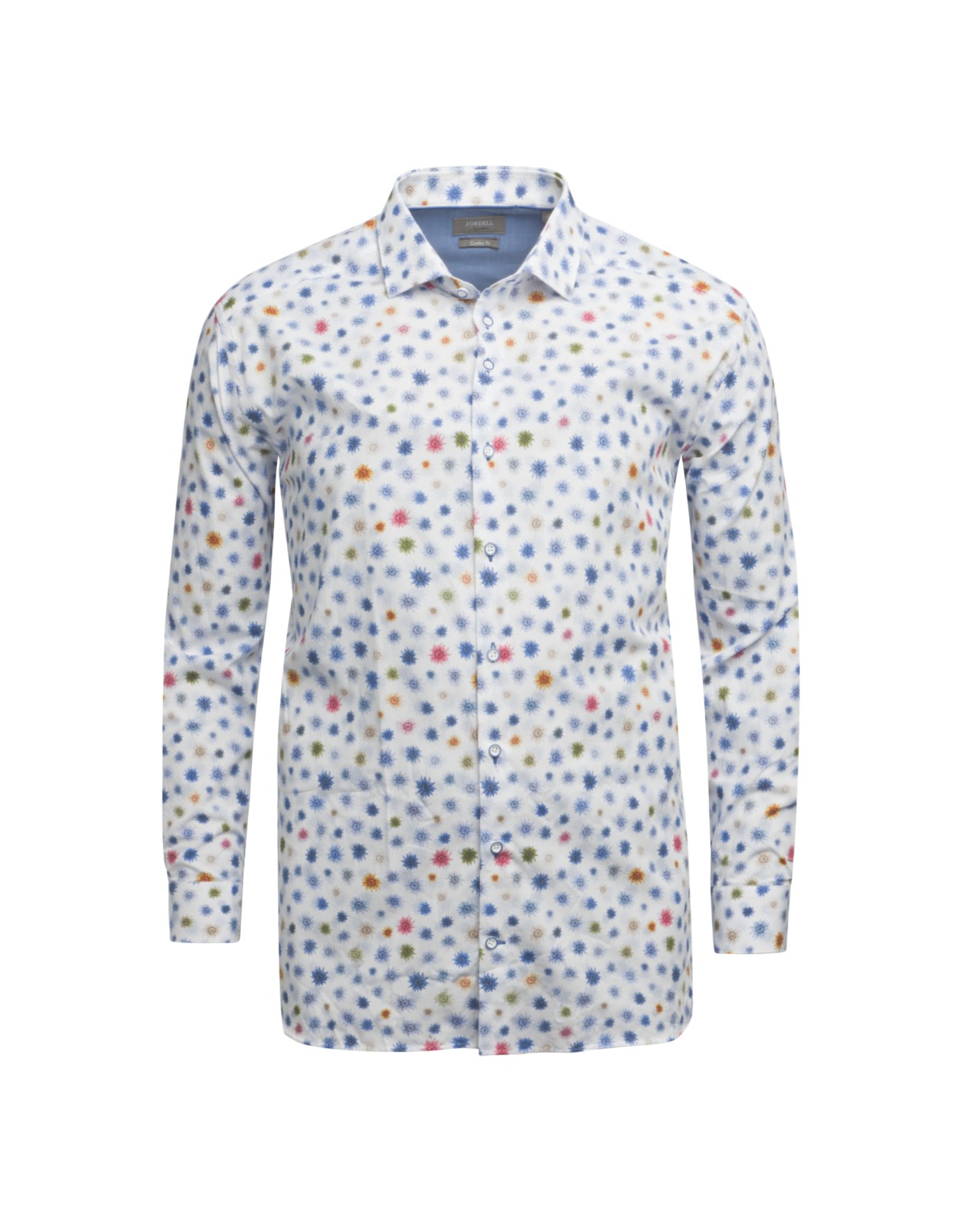 Chemise J.Ordell grande taille fantaisie blanche