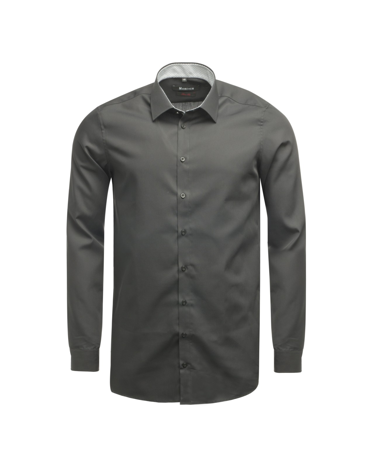 Chemise cintrée Maneven manches extra-longues 72 cm noir