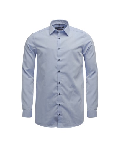 Chemise cintrée Maneven manches extra-longues 72 cm en opposition bleu