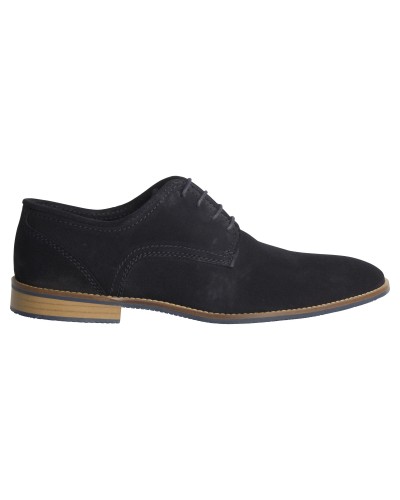 Chaussure derby Fozzetti en daim grande taille bleu marine