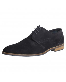 Chaussure derby Fozzetti en daim grande taille bleu marine