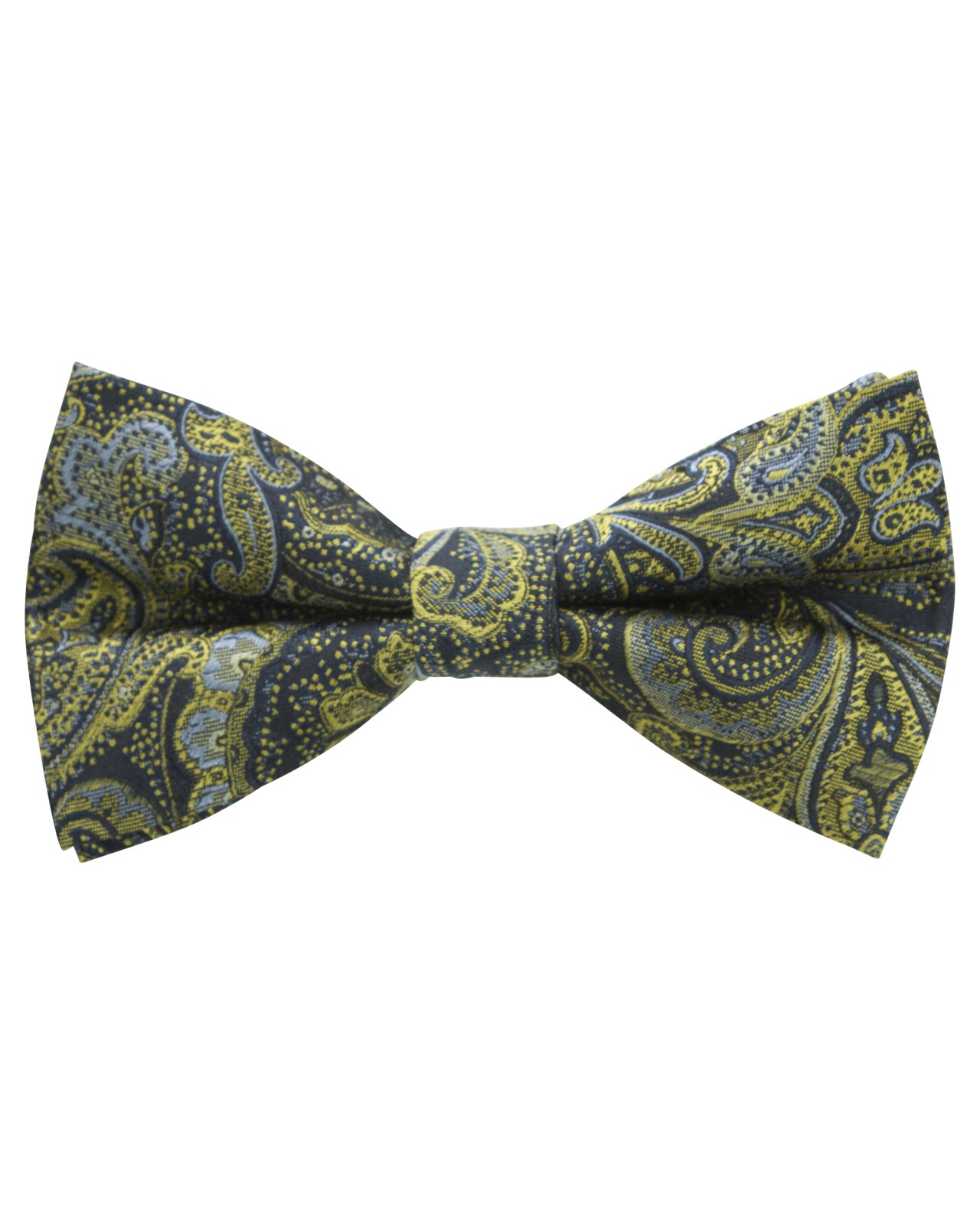 Nœud papillon Maneven grand tour de cou anis et marine en soie