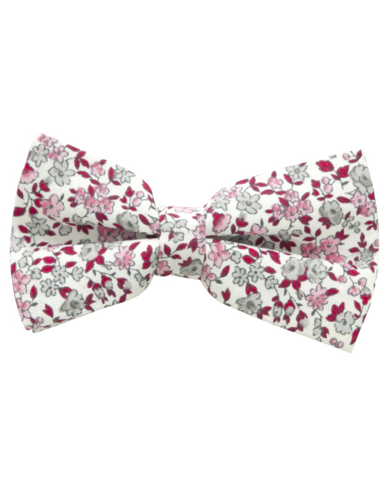 Nœud papillon Maneven grand tour de cou en coton liberty rose