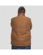 Blouson suédine S4 grande taille marron