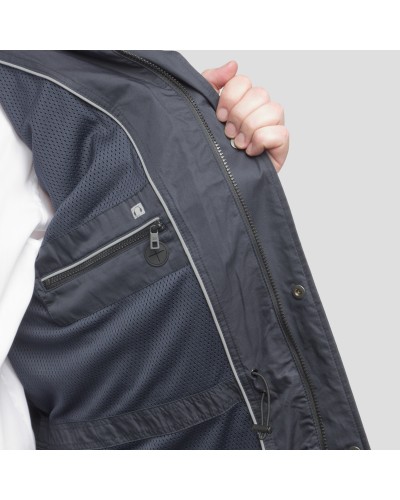 Parka S4 déperlante grande taille bleu marine