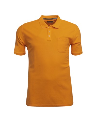 Polo piqué Casa Moda grande taille orange