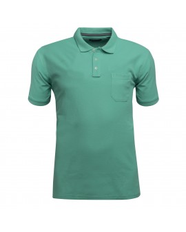 Polo piqué Casa Moda grande taille vert aqua