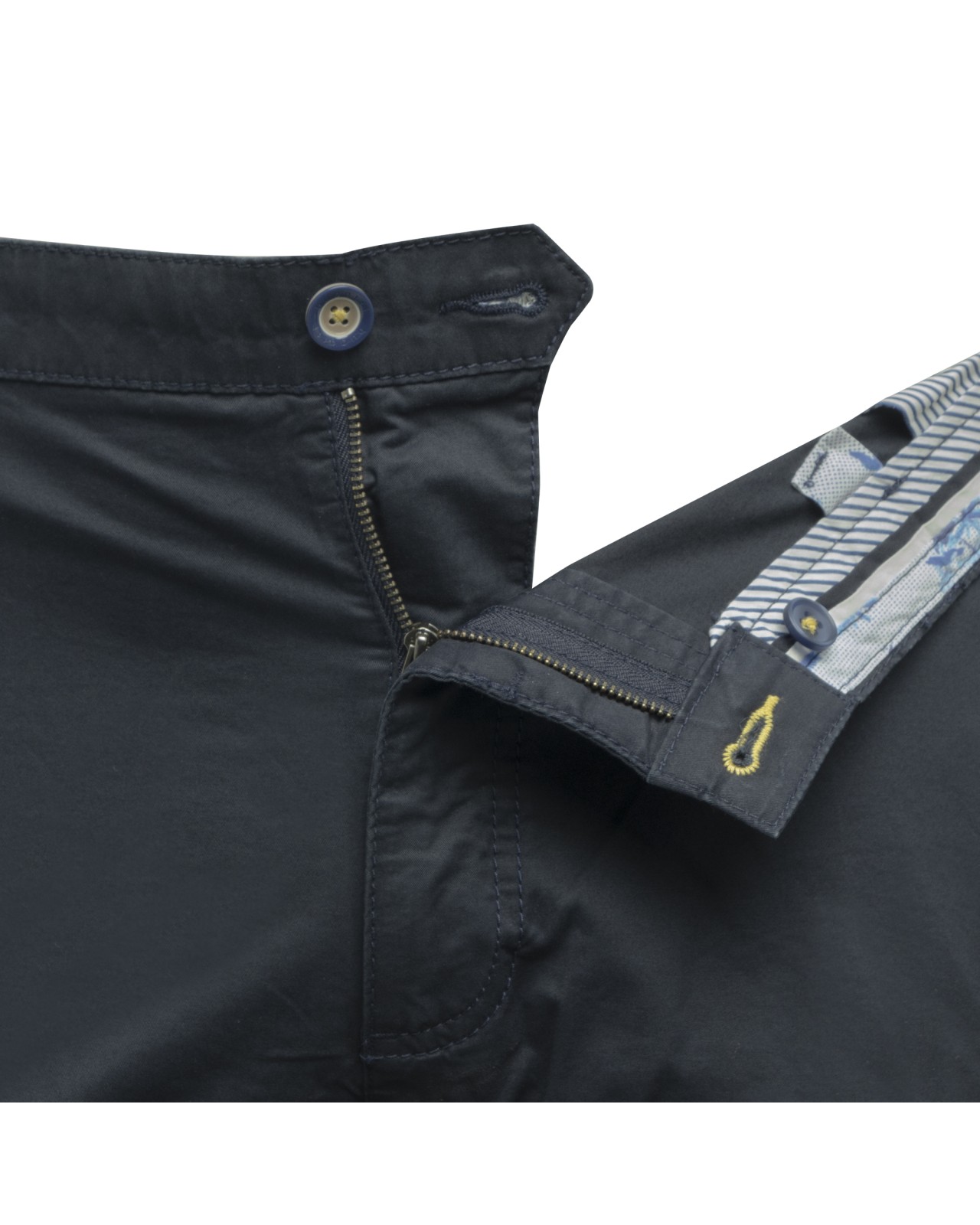 Short chino Bugatti grande taille bleu marine
