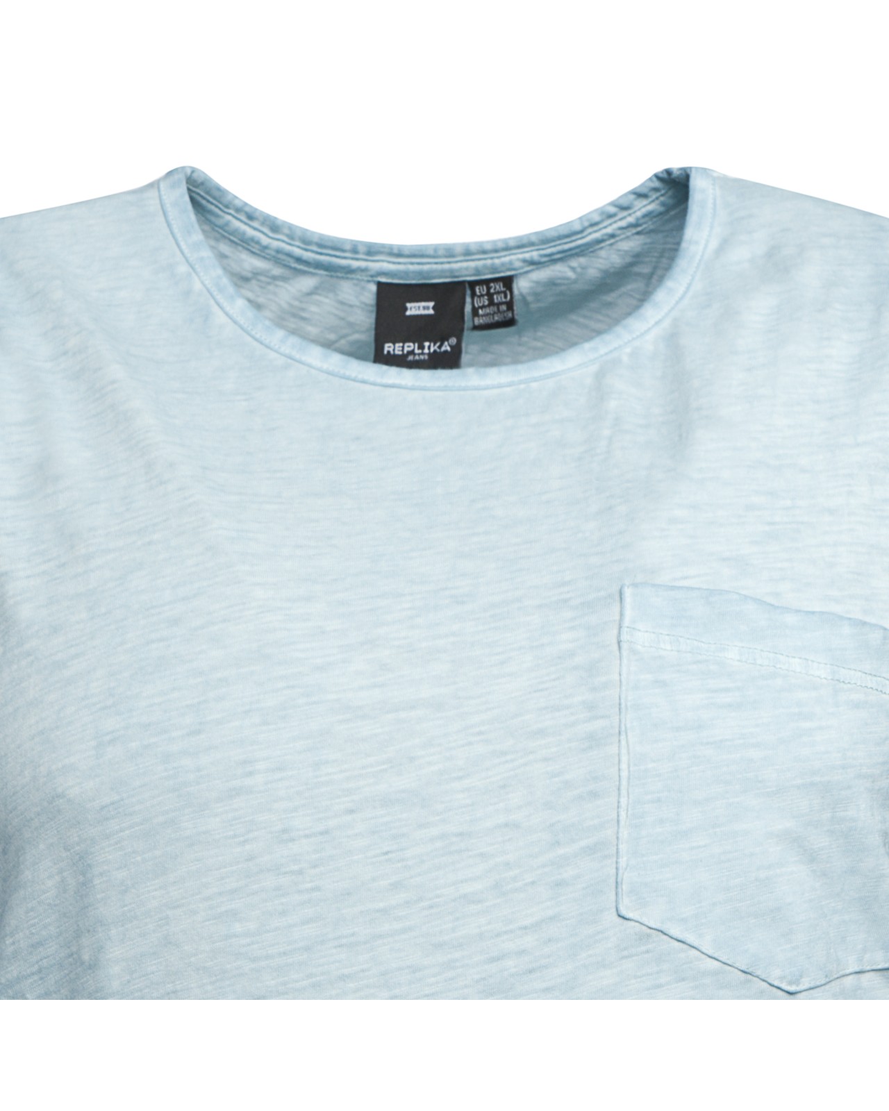 Débardeur Replika grande taille flammé bleu