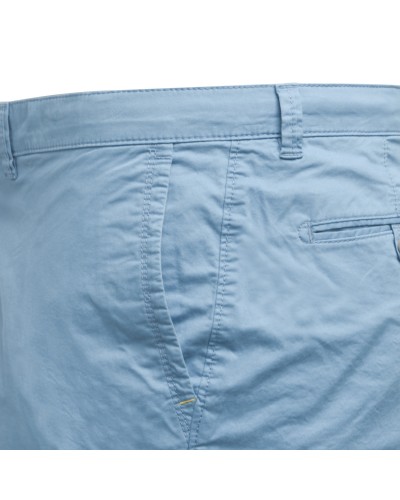 Short chino Bugatti en coton grande taille bleu ciel