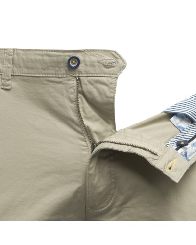 Short chino Bugatti en coton grande taille beige