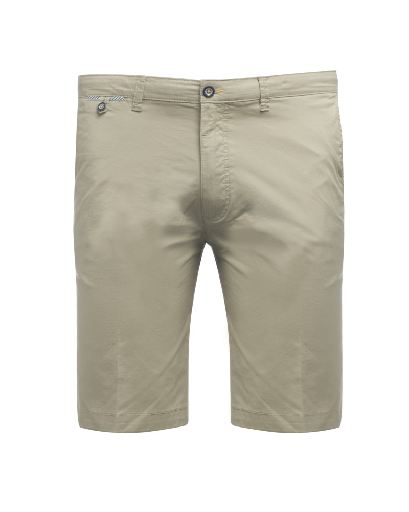 Short chino Bugatti en coton grande taille beige