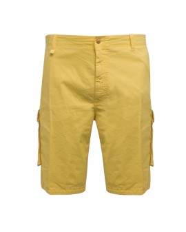 Short cargo Bugatti en coton grande taille jaune