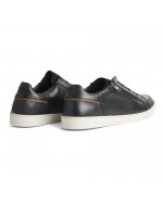 Sneakers en cuir Redskins Ficusi avec zip grande taille noir