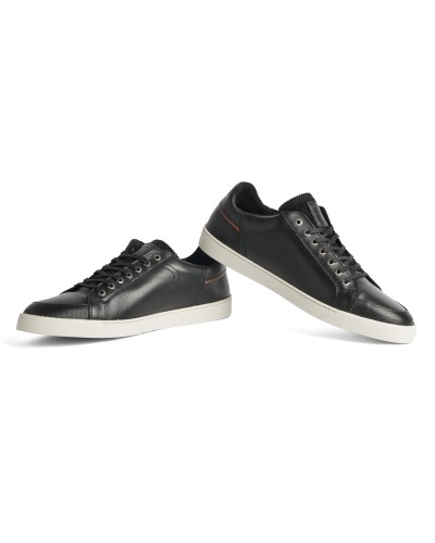 Sneakers en cuir Redskins Ficusi avec zip grande taille noir