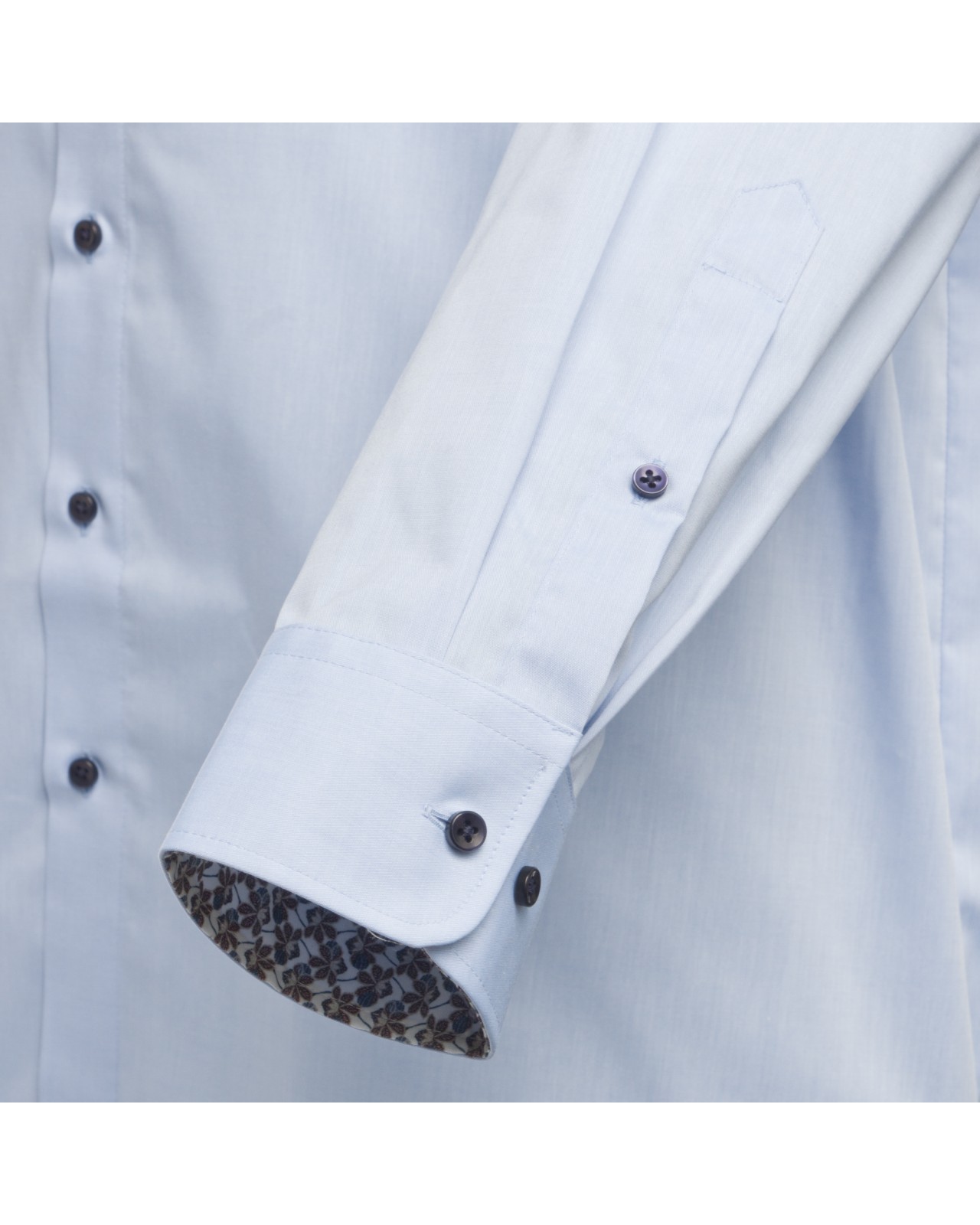 Chemise Maneven manches extra-longues 72 cm bleu facile à repasser