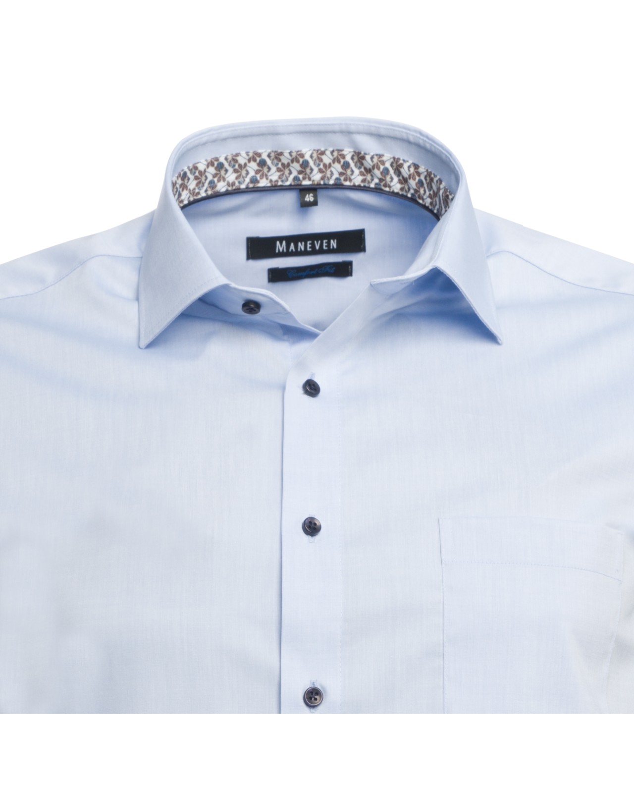 Chemise Maneven manches extra-longues 72 cm bleu facile à repasser