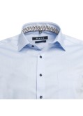 Chemise Maneven manches extra-longues 72 cm bleu facile à repasser