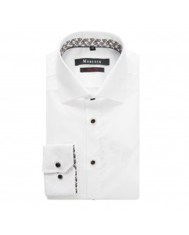 Chemise Maneven manches extra-longues 72 cm blanc facile à repasser