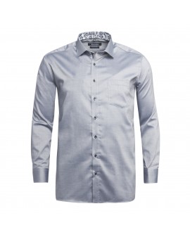 Chemise Maneven manches extra-longues 72 cm piqué gris facile à repasser