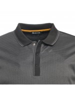 Polo manches longues Maneven jersey mercerisé grande taille anthracite