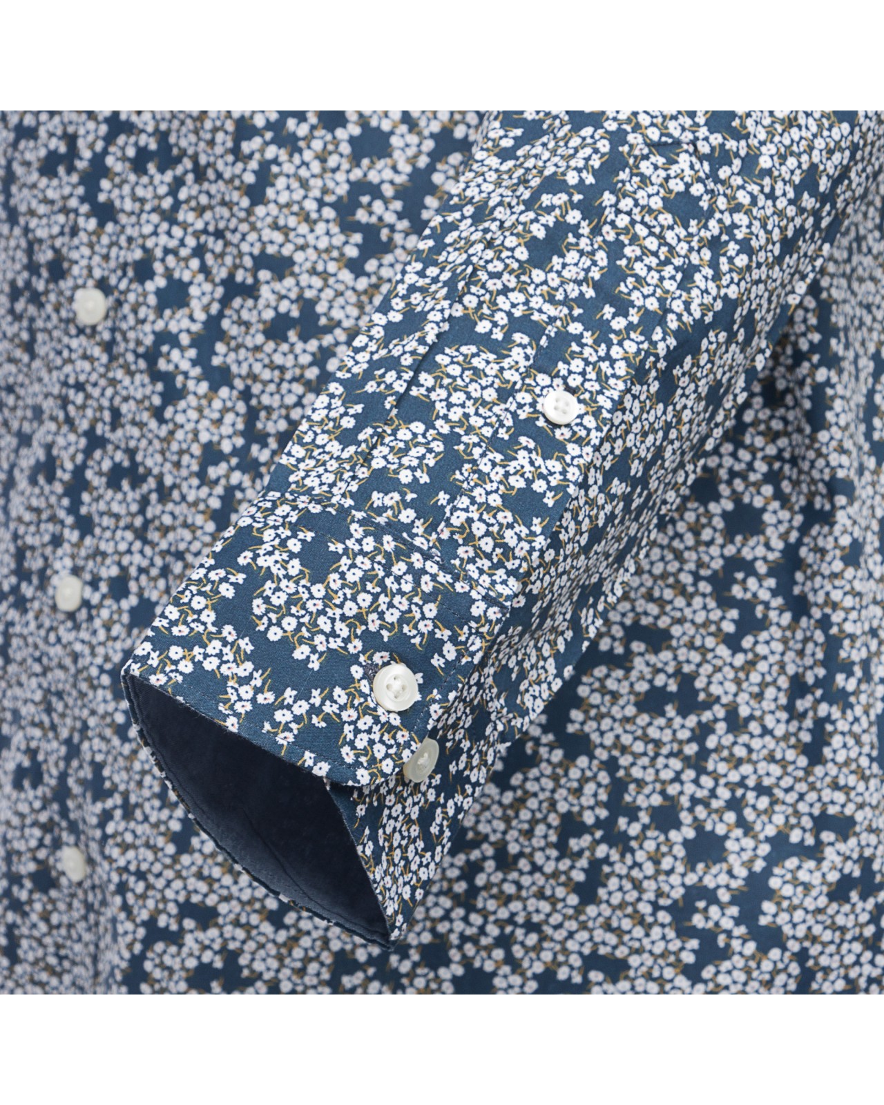 Chemise MN03 manches extra-longues 72 cm imprimée bleu marine