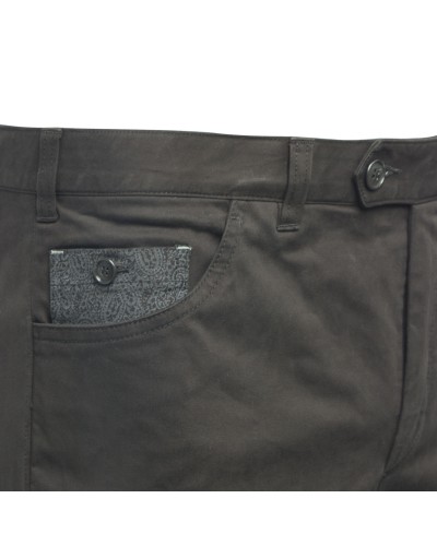 Pantalon chino Maneven grande taille noir