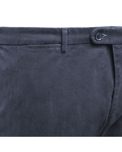 Pantalon chino Bugatti grande taille bleu marine