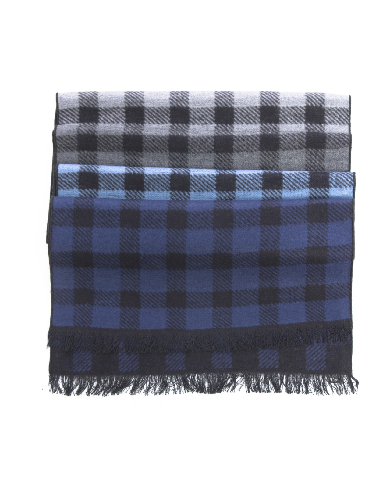 Echarpe Maneven en soie bleu clair