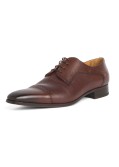 Chaussures derby Paul Edwards patinée grande taille marron