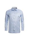 Chemise J.Ordell manches extra-longues 72 cm dobby bleu