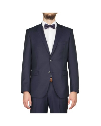 Veste de costume Digel bleu à pois pour homme grand