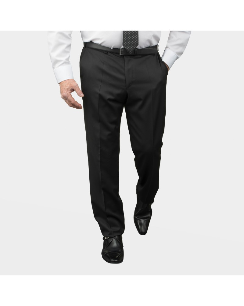 Pantalon de costume Reda Digel noir grande taille