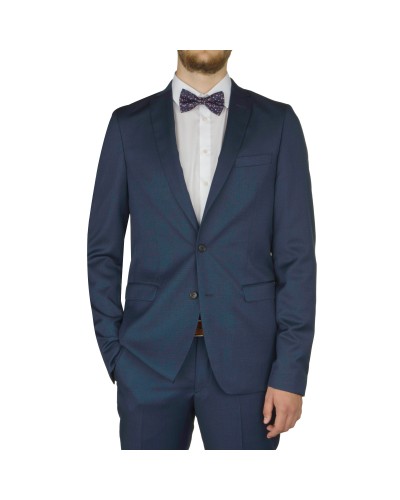 Veste de costume Black Square Reda bleu pour homme grand