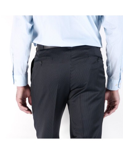 Pantalon de costume Préférence bleu rayé - Taille élancée du 46 au 56